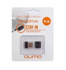 Накопитель USB 2.0 4GB Qumo QM4GUD-NANO-B                                                                                                                                                                                                                 