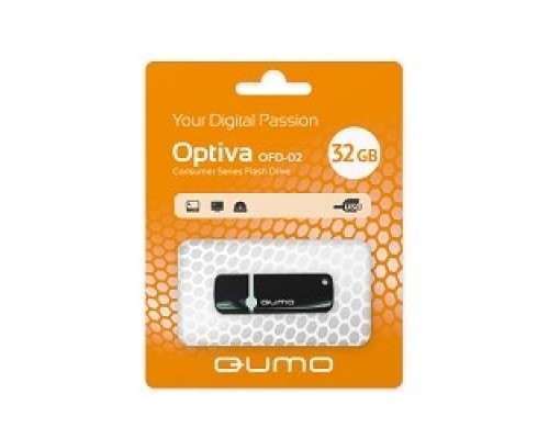 Накопитель USB 2.0 32GB Qumo QM32GUD-OP2-black