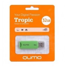 Накопитель USB 2.0 32GB Qumo QM32GUD-TRP-Green                                                                                                                                                                                                            