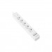 Сетевой фильтр с USB зарядкой UCH-510 White