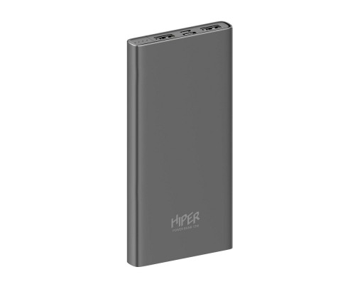 Мобильный аккумулятор Hiper Metal10K темно-серый (METAL 10K SPACE GRAY)