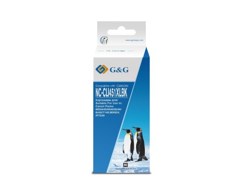 Картридж струйный G&G GG-CLI451XLBK