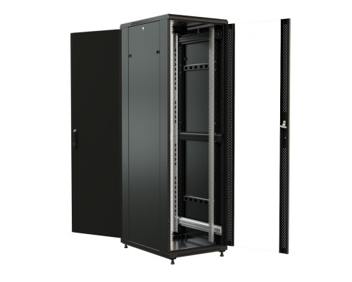 Шкаф напольный 19-дюймовый, 42U, 2055x600x800 WR-TT-4268-AS-RAL9004 Шкаф напольный 19-дюймовый, 42U, 2055x600x800 WR-TT-4268-AS-RAL9004