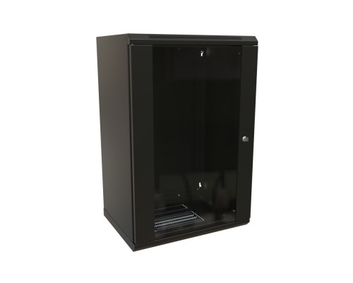 Шкаф настенный 19-дюймовый WRline WR-TW-2266-GP-RAL9004 Шкаф настенный 19-дюймовый WRline WR-TW-2266-GP-RAL9004
