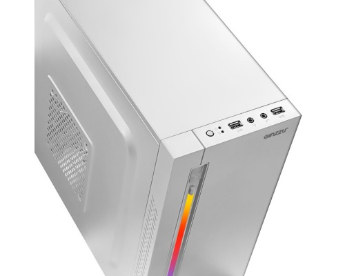 Корпус Ginzzu D380 RGB White w/o PSU