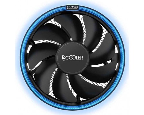 PCCooler E126M B Кулер S775/115X/AM2/2+/AM3/3+/AM4/FM1/FM2/2+ (TDP 92W, вент-р 120мм с PWM, Blue LED FAN, 1000-1800RPM, 26.5dBa) Retail Color Box