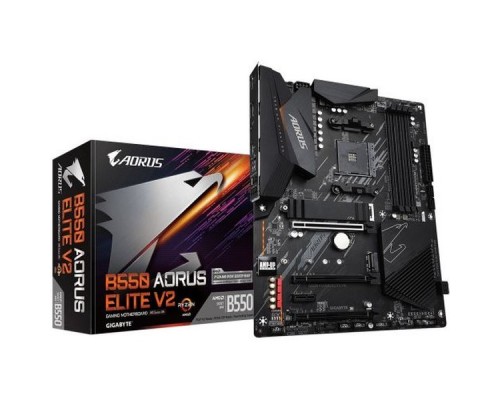 Материнская плата AMD B550 SAM4 ATX B550 AORUS ELITE V2 GIGABYTE