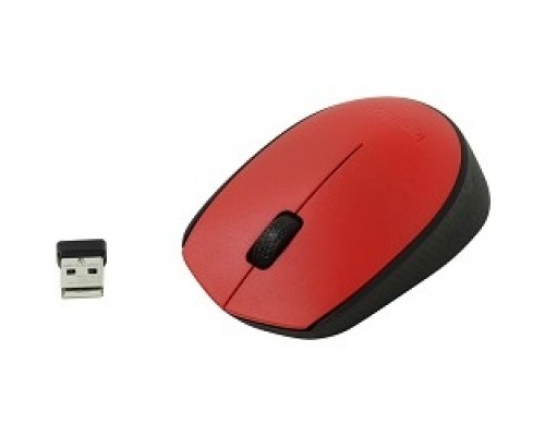 Мышь Logitech Wireless Mouse M171 Red 910-004641