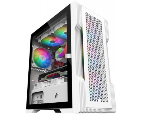 Корпус mATX 1STPLAYER T3 T3-WH-4F1-W