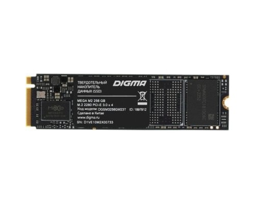 Накопитель SSD Digma PCI-E 3.0 x4 256Gb DGSM3256GM23T