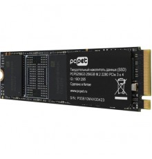 Накопитель SSD PC Pet PCI-E 3.0 x4 256Gb PCPS256G3 M.2 2280 OEM                                                                                                                                                                                           