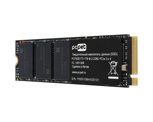 Накопитель SSD PC Pet PCI-E 3.0 x4 1Tb PCPS001T3 M.2 2280 OEM