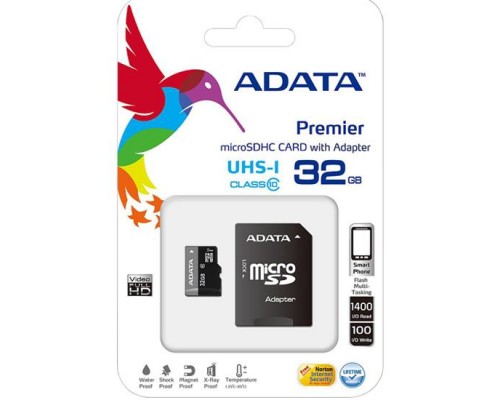 Карта памяти 32GB ADATA AUSDH32GUICL10-RA1