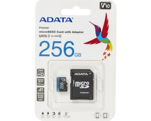 Карта памяти 256GB ADATA AUSDX256GUICL10A1-RA1