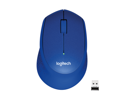 Мышь беспроводная Logitech M330 Silent Plus Blue (910-004925)