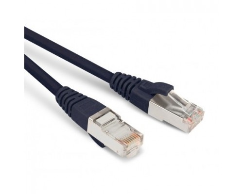 Кабель патч-корд F/UTP 5e кат. 2м Hyperline PC-LPM-STP-RJ45-RJ45-C5e-2M-LSZH-BK