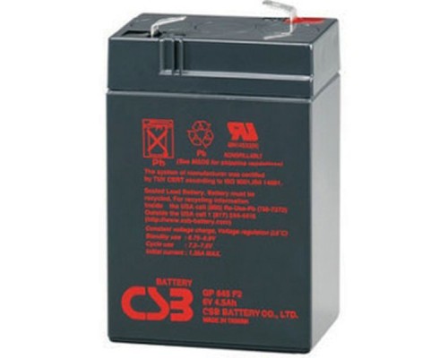 Аккумуляторная батарея CSB GP-645 (6V, 4,5Ah)