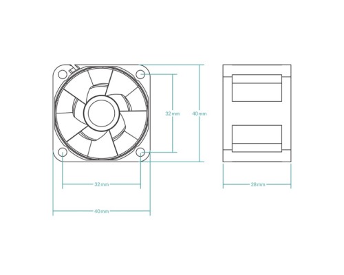 Вентилятор корпусной ARCTIC S4028-15K (ACFAN00274A)