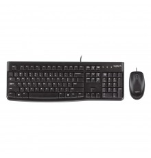 Комплект Logitech Desktop MK120 клавиатура K120 черная, мышь M100, цвет черный, USB, RTL (отсутствует русская раскладка)                                                                                                                                  