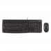 Комплект Logitech Desktop MK120 клавиатура K120 черная, мышь M100, цвет черный, USB, RTL (отсутствует русская раскладка)