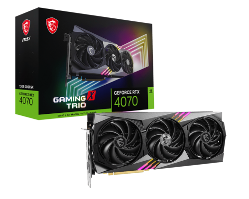 Видеокарта MSI nVidia GeForce RTX 4070 Gaming X Trio 12G