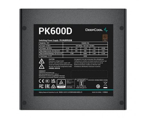 Блок питания Deepcool 600W PK600D