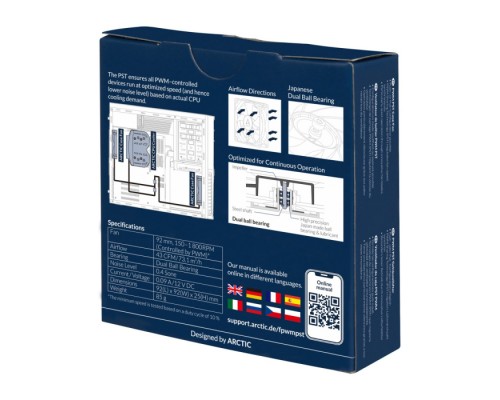 Вентилятор корпусной ARCTIC F9 PWM PST CO (ACFAN00215A)