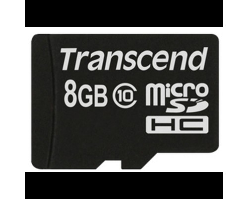 Карта памяти microSDHC Transcend 8 Гб TS8GUSDC10