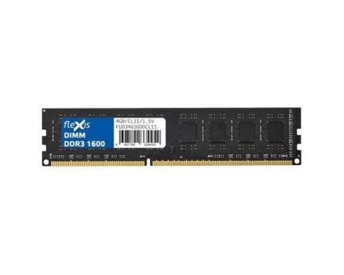 Модуль оперативной памяти Flexis 4GB DDR3 UDIMM FUD34G1600CL11