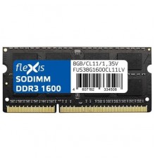 Модуль оперативной памяти Flexis 8GB DDR3 SODIMM FUS38G1600CL11LV                                                                                                                                                                                         