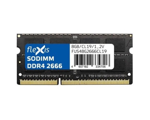Модуль оперативной памяти Flexis 8GB DDR4 SODIMM FUS48G2666CL19