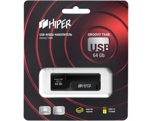 Флэш-драйв 64GB USB 2.0 HI-USB264GBTB