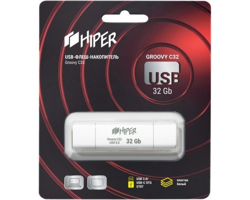 Флэш-драйв 32GB OTG USB 3.0 HI-USBOTG32GBU787W