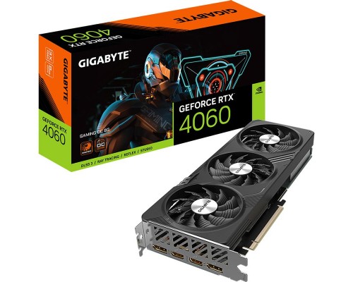 Видеокарта GigaByte nVidia GeForce RTX 4060 8Gb GV-N4060GAMING OC-8GD