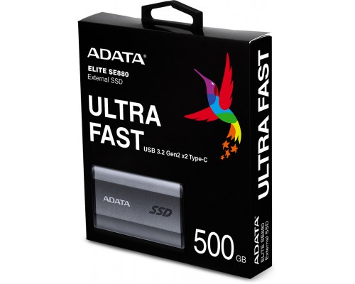 Накопитель ADATA External SSD SE880 AELI-SE880-500GCGY