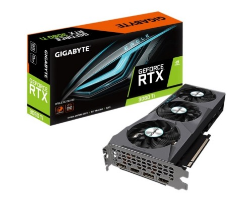 Видеокарта GIGABYTE RTX3060Ti EAGLE OC D6X GV-N306TXEAGLE OC-8GD