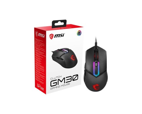 Мышь проводная Gaming Mouse MSI Clutch GM30, Wired, DPI 6200, RGB lighting