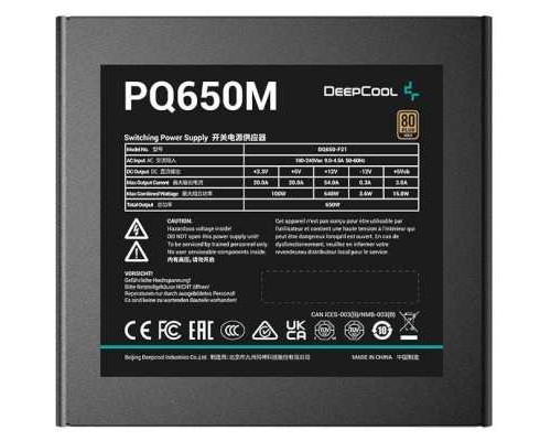 Блок питания Deepcool ATX 650W R-PQ650M-FA0B-EU