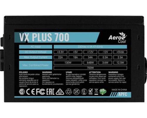 Блок питания ATX AeroCool VX Plus 700 4713105962796