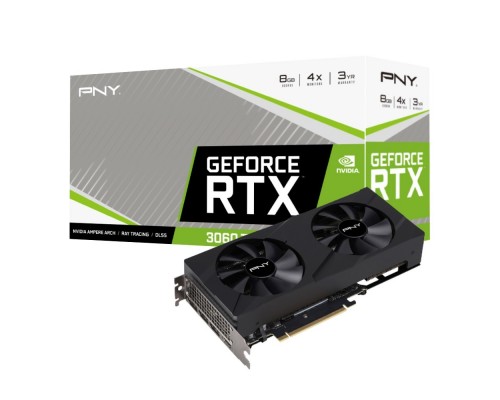 Видеокарта PNY nVidia GeForce RTX 3060 Ti VERTO 2FAN 8Gb VCG3061T8LDFBPB1