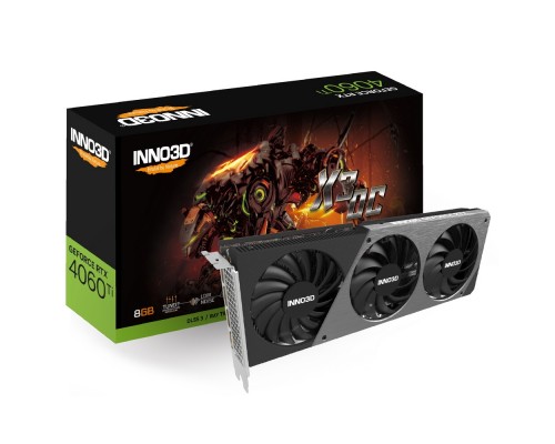 Видеокарта Inno3D nVidia GeForce RTX 4060 Ti X3 OC 8Gb N406T3-08D6X-171153L