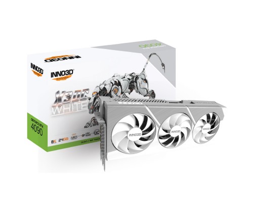 Видеокарта Inno3D nVidia GeForce RTX 4090 X3 OC White 12Gb N40903-246XX-18333259