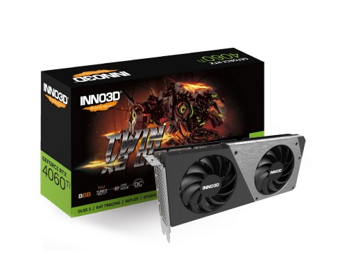 Видеокарта Inno3D nVidia GeForce RTX 4060 Ti Twin X2 8Gb N406T2-08D6X-171153N