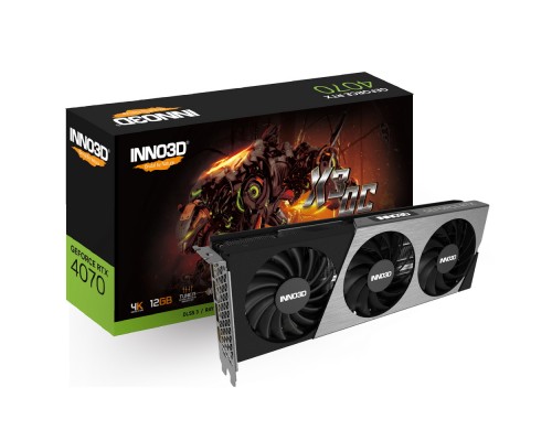 Видеокарта Inno3D GeForce RTX 4070 X3 OC 12 ГБ (N40703-126XX-185252L)