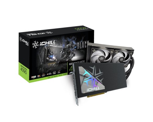 Видеокарта Inno3D nVidia GeForce RTX 4090 iChill Black 24Gb C4090B-246XX-18330005 Видеокарта Inno3D nVidia GeForce RTX 4090 iChill Black 24Gb C4090B-246XX-18330005