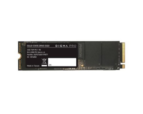 Накопитель SSD Digma PCI-E 4.0 x4 1TB DGPST4001TP8T7