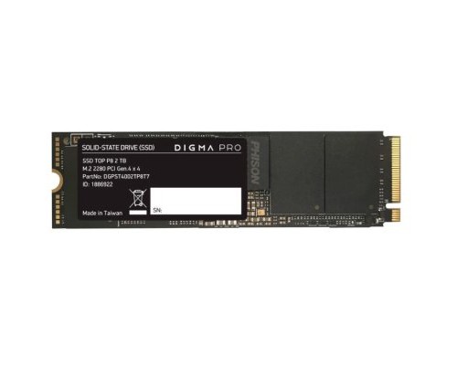 Накопитель SSD Digma PCI-E 4.0 x4 2TB DGPST4002TP8T7