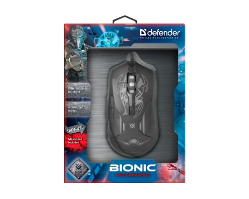 Мышь проводная Defender Bionic GM-250L