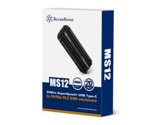 Внешний корпус для M.2 SSD SilverStone MS12 (SST-MS12) G590MS12B000020