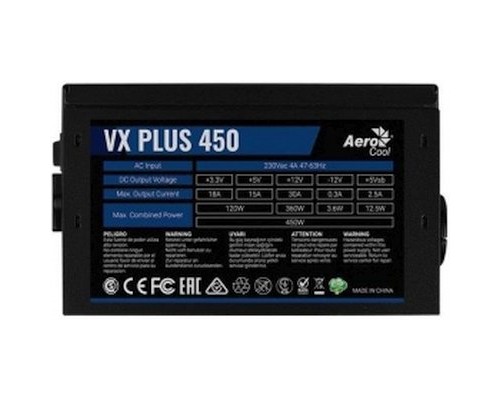 Блок питания 450W AeroCool VX-450 PLUS